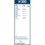 BOSCH H 300 Scheibenwischer Rear 3 397 004 628 BOSCH H 300 Scheibenwischer Rear 3 397 004 628