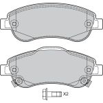 Valeo 598901 Bremsbelagsatz, Scheibenbremse Valeo 598901 Bremsbelagsatz, Scheibenbremse