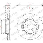 Ferodo DDF2099C Bremsscheibe PREMIER Ferodo DDF2099C Bremsscheibe PREMIER