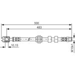 BOSCH 1 987 481 115 Bremsschlauch
