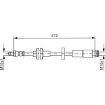 BOSCH 1 987 481 672 Bremsschlauch