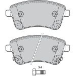 Bremsbelagsatz, Scheibenbremse 601141 Bremsbelagsatz, Scheibenbremse 601141