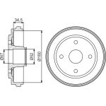 BOSCH 0 986 477 264 Bremstrommel