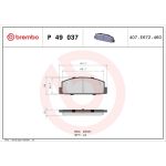 Brembo P 49 037 Bremsbelagsatz, Scheibenbremse PRIME LINE Brembo P 49 037 Bremsbelagsatz, Scheibenbremse PRIME LINE