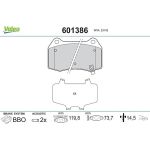 Valeo 601386 Bremsbelagsatz, Scheibenbremse Valeo 601386 Bremsbelagsatz, Scheibenbremse