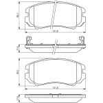 BOSCH 0 986 424 815 Bremsbelagsatz, Scheibenbremse BOSCH 0 986 424 815 Bremsbelagsatz, Scheibenbremse