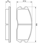 BOSCH 0 986 491 260 Bremsbelagsatz, Scheibenbremse BOSCH 0 986 491 260 Bremsbelagsatz, Scheibenbremse