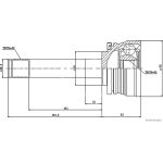 Gelenksatz, Antriebswelle J2825007 Gelenksatz, Antriebswelle J2825007