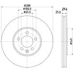 Bremsscheibe 8DD 355 104-331 Bremsscheibe 8DD 355 104-331