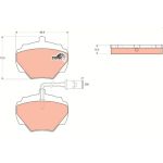 Bremsbelagsatz, Scheibenbremse GDB976 Bremsbelagsatz, Scheibenbremse GDB976