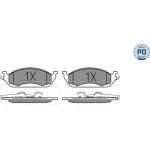 Meyle 025 231 9317/PD Bremsbelagsatz, Scheibenbremse MEYLE-PD: Advanced performance and design