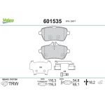 Valeo 601535 Bremsbelagsatz, Scheibenbremse Valeo 601535 Bremsbelagsatz, Scheibenbremse