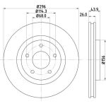 Bremsscheibe 8DD 355 114-601