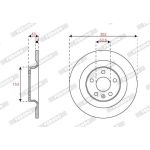 Ferodo DDF2827C Bremsscheibe PREMIER Ferodo DDF2827C Bremsscheibe PREMIER