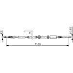 BOSCH 1 987 482 314 Seilzug, Feststellbremse