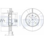 Delphi BG3694 Bremsscheibe Delphi BG3694 Bremsscheibe