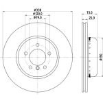 Hella 8DD 355 120-861 Bremsscheibe Pro High Carbon Hella 8DD 355 120-861 Bremsscheibe Pro High Carbon