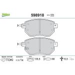 Valeo 598918 Bremsbelagsatz, Scheibenbremse