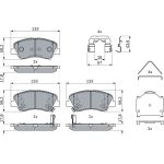 Bremsbelagsatz, Scheibenbremse 0 986 424 951 Bremsbelagsatz, Scheibenbremse 0 986 424 951