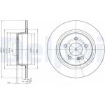 Delphi BG4153 Bremsscheibe