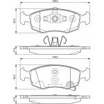 BOSCH 0 986 494 537 Bremsbelagsatz, Scheibenbremse BOSCH 0 986 494 537 Bremsbelagsatz, Scheibenbremse
