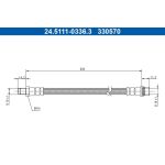 ATE 24.5111-0336.3 Bremsschlauch ATE 24.5111-0336.3 Bremsschlauch