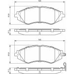 BOSCH 0 986 424 474 Bremsbelagsatz, Scheibenbremse BOSCH 0 986 424 474 Bremsbelagsatz, Scheibenbremse