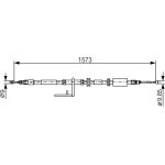 BOSCH 1 987 482 313 Seilzug, Feststellbremse BOSCH 1 987 482 313 Seilzug, Feststellbremse