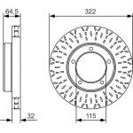 Bremsscheibe 0 986 479 A64 Bremsscheibe 0 986 479 A64
