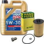 20647 LIQUI MOLY Longlife III 5W-30 + MANN-FILTER HU 7020 z Ölfilter + Ölablassschraube mit Dichtungen, 5l 20647 LIQUI MOLY Longlife III 5W-30 + MANN-FILTER HU 7020 z Ölfilter + Ölablassschraube mit Dichtungen, 5l