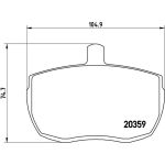 Bremsbelagsatz, Scheibenbremse P A6 001 Bremsbelagsatz, Scheibenbremse P A6 001