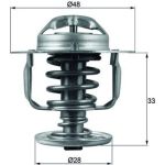 Thermostat, Kühlmittel TX 110 82D