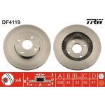 TRW DF4119 Bremsscheibe TRW DF4119 Bremsscheibe