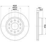 Bremsscheibe 8DD 355 103-851