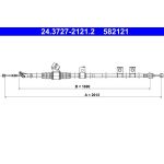 Seilzug, Feststellbremse 24.3727-2121.2 Seilzug, Feststellbremse 24.3727-2121.2