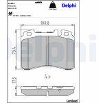 Delphi LP844 Bremsbelagsatz, Scheibenbremse