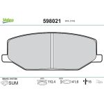 Valeo 598021 Bremsbelagsatz, Scheibenbremse Valeo 598021 Bremsbelagsatz, Scheibenbremse