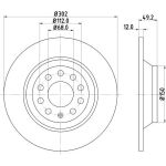 Bremsscheibe 8DD 355 111-181