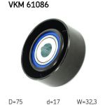 Umlenk-/Führungsrolle, Keilrippenriemen VKM 61086 Umlenk-/Führungsrolle, Keilrippenriemen VKM 61086