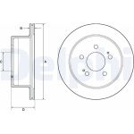 Delphi BG4677C Bremsscheibe Delphi BG4677C Bremsscheibe
