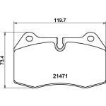Bremsbelagsatz, Scheibenbremse 8DB 355 018-211 Bremsbelagsatz, Scheibenbremse 8DB 355 018-211