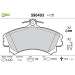 Valeo 598493 Bremsbelagsatz, Scheibenbremse