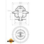 Thermostat, Kühlmittel 725184 Thermostat, Kühlmittel 725184
