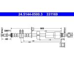 ATE 24.5144-0500.3 Bremsschlauch