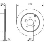 BOSCH 0 986 479 532 Bremsscheibe BOSCH 0 986 479 532 Bremsscheibe