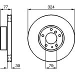 BOSCH 0 986 479 116 Bremsscheibe BOSCH 0 986 479 116 Bremsscheibe
