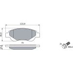 BOSCH 0 986 494 065 Bremsbelagsatz, Scheibenbremse