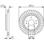 BOSCH 0 986 479 A98 Bremsscheibe BOSCH 0 986 479 A98 Bremsscheibe