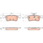 TRW GDB2055 Bremsbelagsatz, Scheibenbremse COTEC