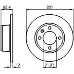 BOSCH 0 986 478 879 Bremsscheibe BOSCH 0 986 478 879 Bremsscheibe